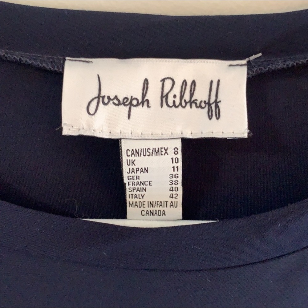 Joseph Ribkoff Blue Ruffled Blouse with Flowy Sleeves - Picture 3 of 5
